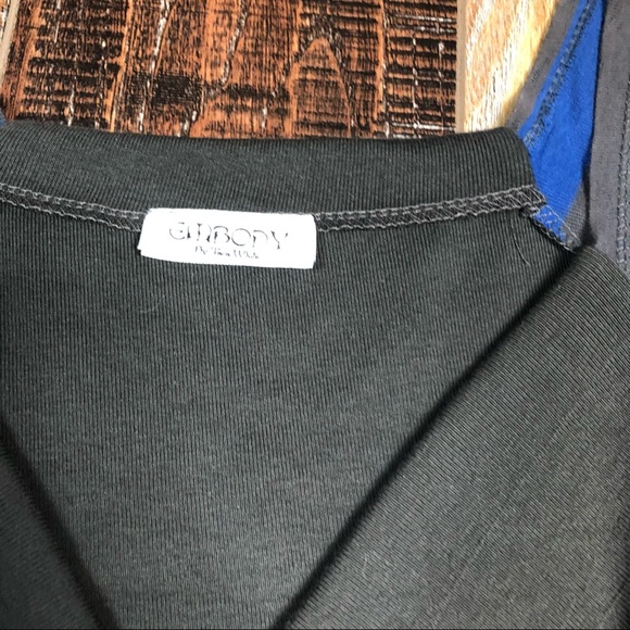 Blue Cotton T-shirt Knit Dress Upcycled EMBODY - Picture 5 of 7